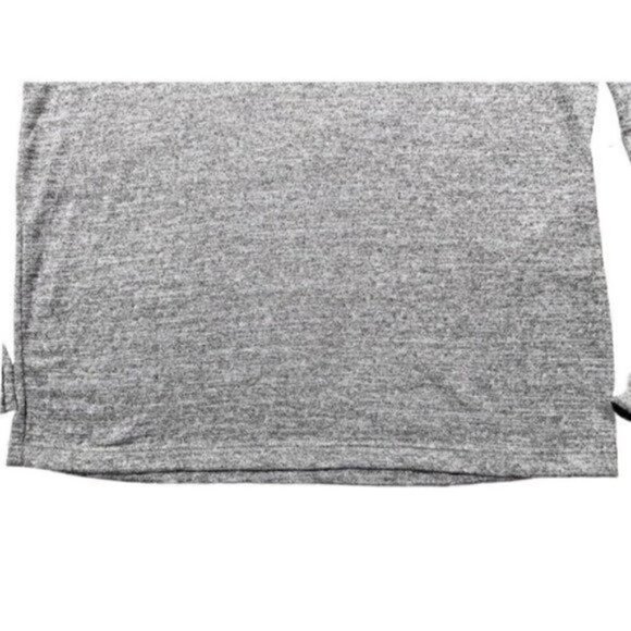 Banana Republic 3/4 Flutter Flared Sleeve Light Heather Gray Top Women’s S - Picture 3 of 8